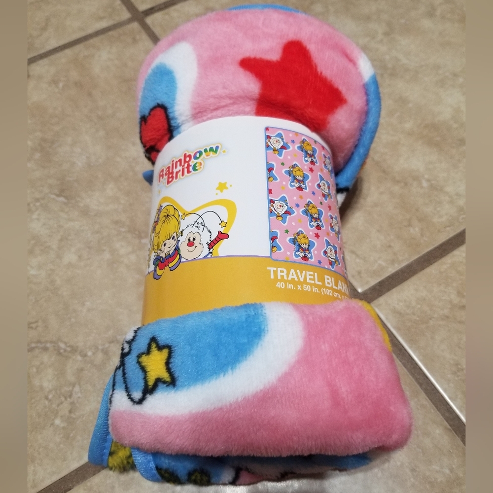 Rainbow Brite Stars 40 x 50 Inch Travel Blanket